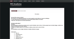 Desktop Screenshot of mxacademy.be